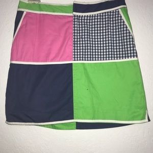 Lilly  Pulitzer Patchwork Color Block Skir…
